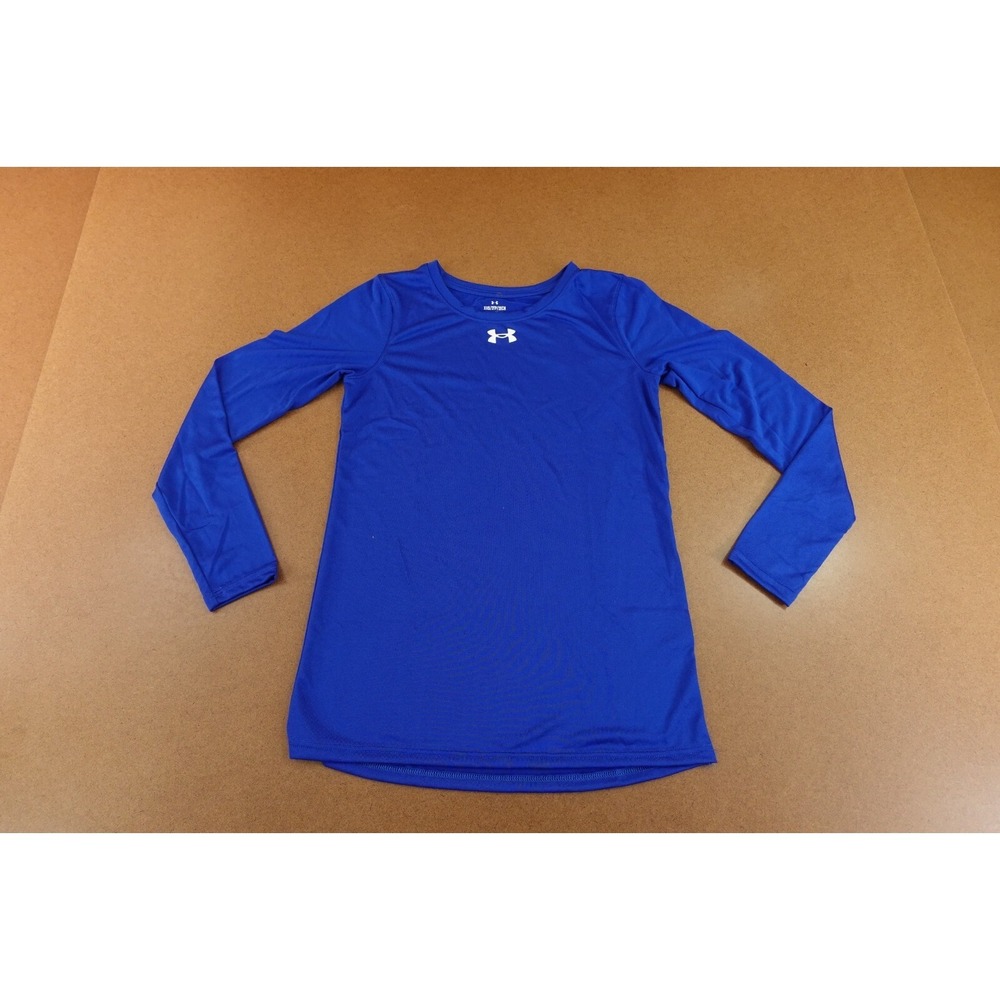 Under Armour Ladies Size XXS Loose Fit Blue Team Tech Long-Sleeve T-Shirt NWT